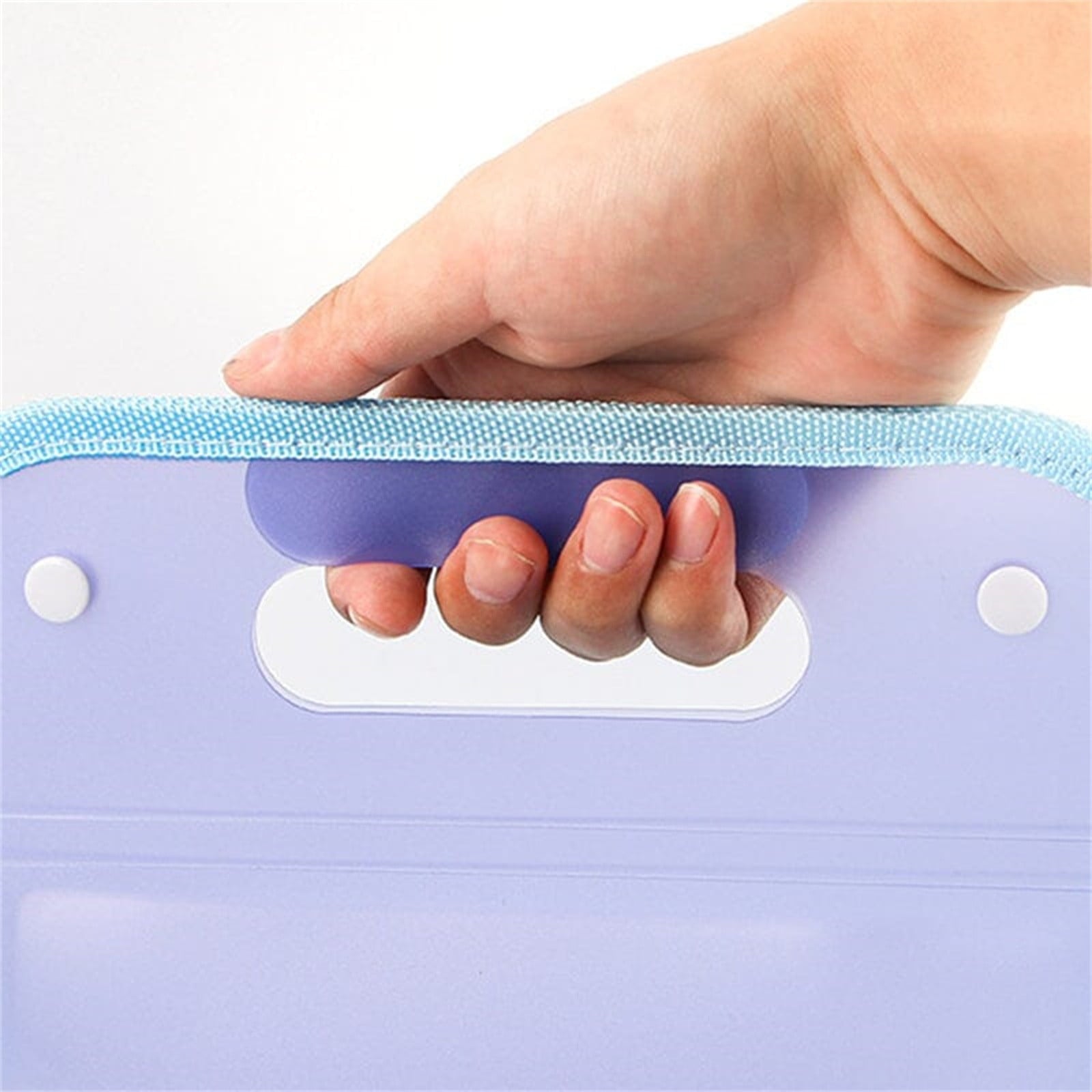 Ikeay Folder Clearance,Folder Data Storage Blueplastic File Folder Extended Folder with Snap Button Closure Legal Size Large Accordion File Pouch