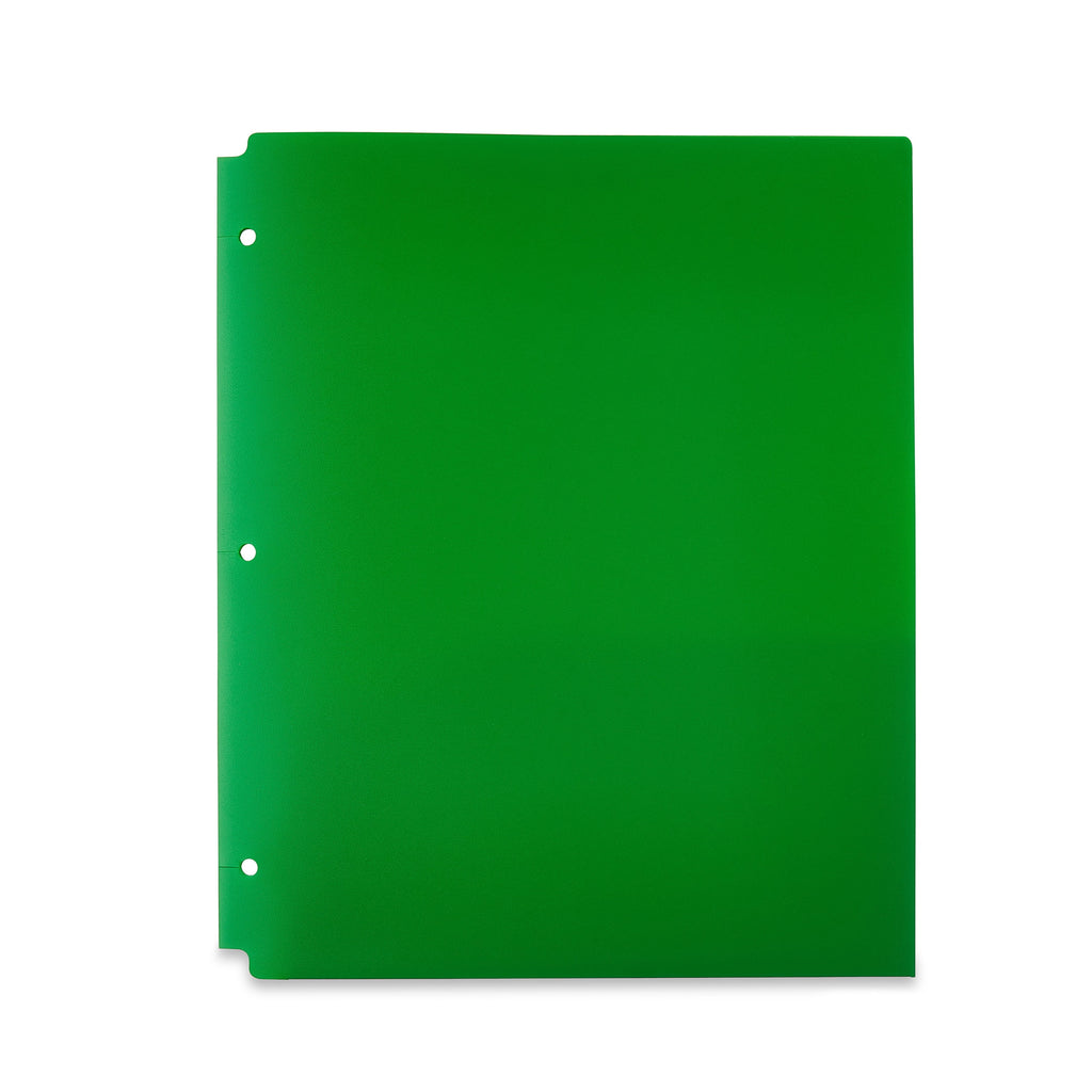 Pen+Gear 2-Pocket Poly Folders, Green, 9.4" x 11.4", 50 Pack