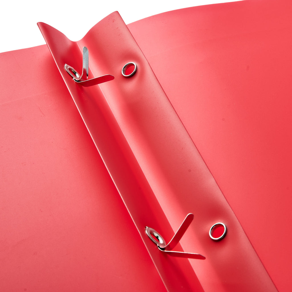 Pen+Gear 2 Pocket Poly Portfolio with Prongs, Multicolor, 10 Count