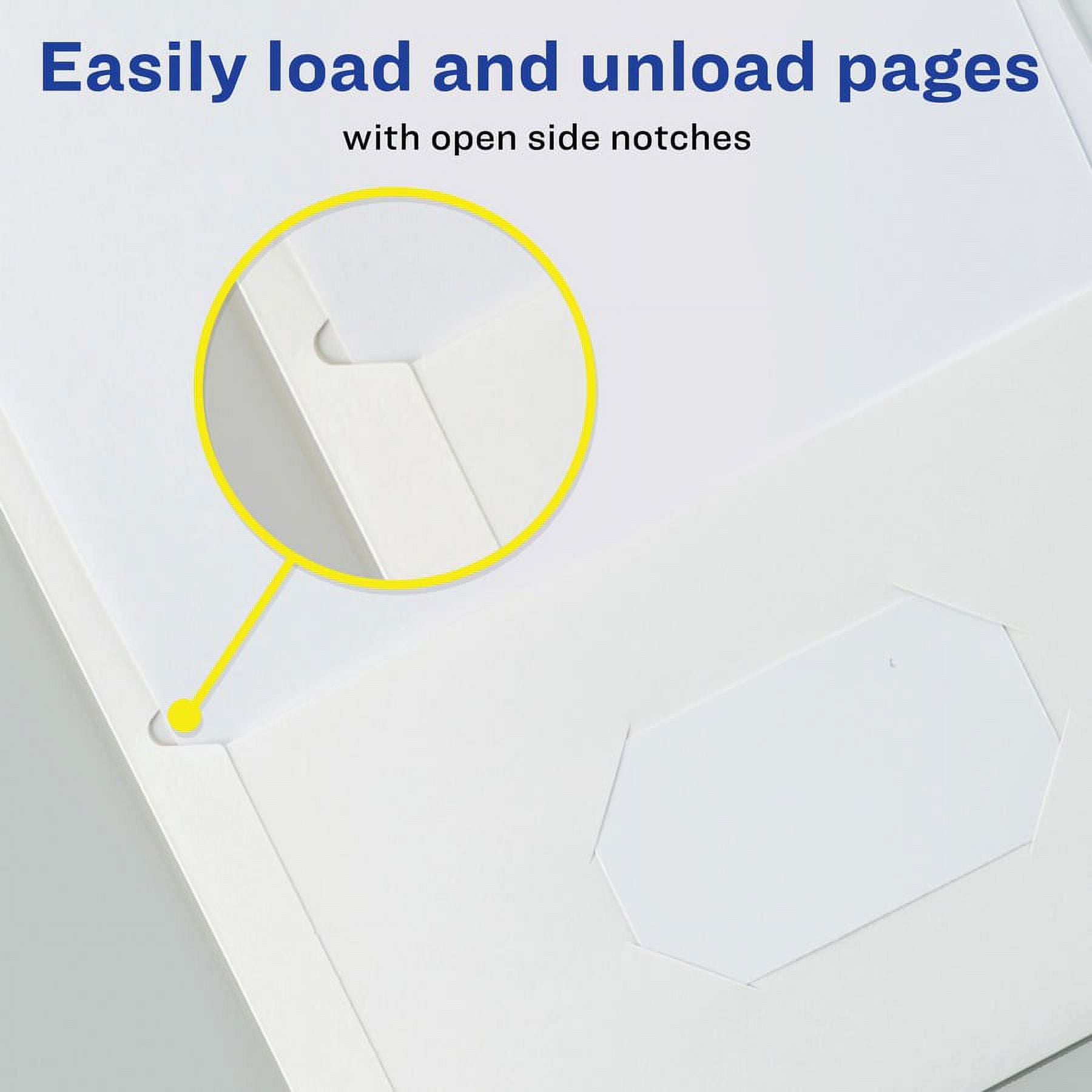 Avery® Letter Pocket Folder - 8 1/2" X 11" - 40 Sheet Capacity - 2 Internal Pocket(s) - White - 125 / Carton