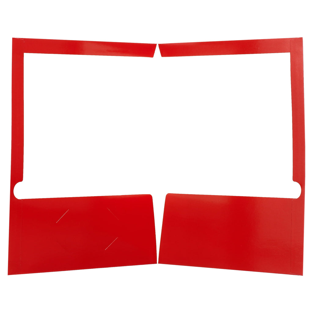 Better Office Products - Pocket folder - 2 compartments - for Letter A Size (8.5 in x 11 in) - capacity: 100 sheets - black, red, blue, purple, orange, green, yellow (pack of 25)