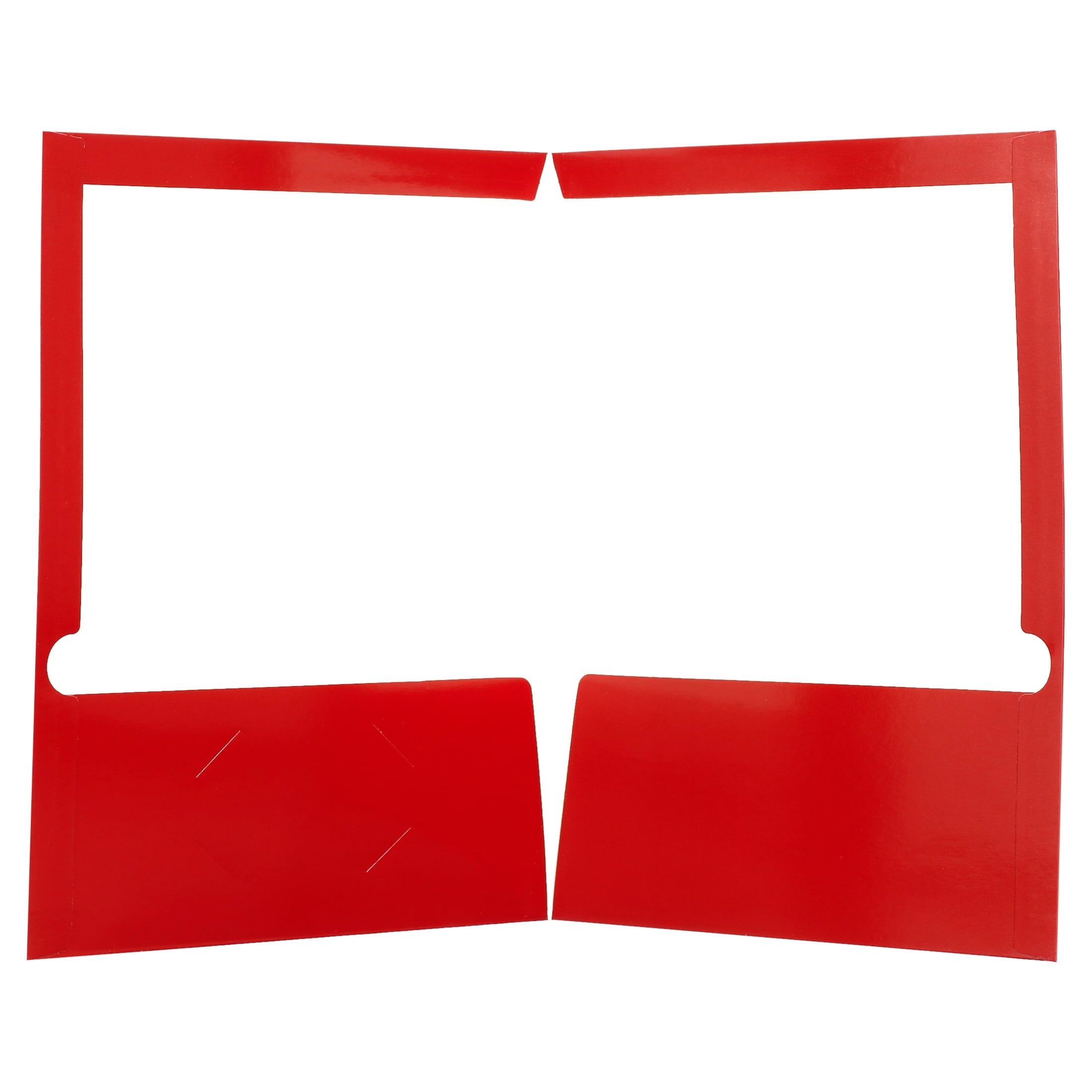 Better Office Products - Pocket folder - 2 compartments - for Letter A Size (8.5 in x 11 in) - capacity: 100 sheets - black, red, blue, purple, orange, green, yellow (pack of 25)