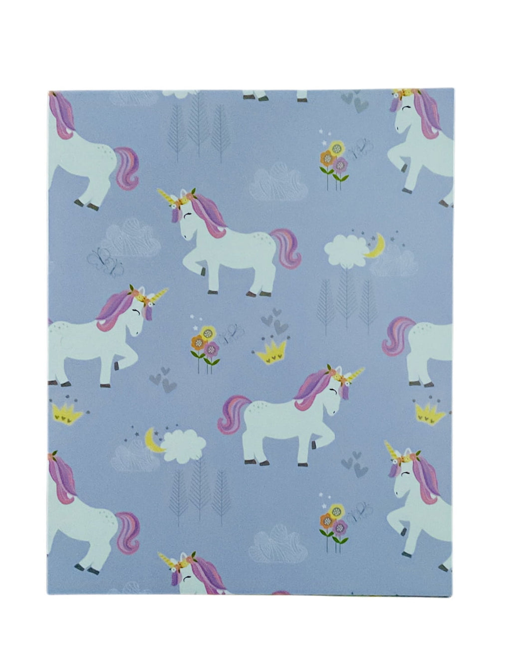 Back to School 2 Pocket Folders Portfolios Designs include Unicorns, Rainbows, Butterflies and Flowers  Set of 4 Elementary Grade School