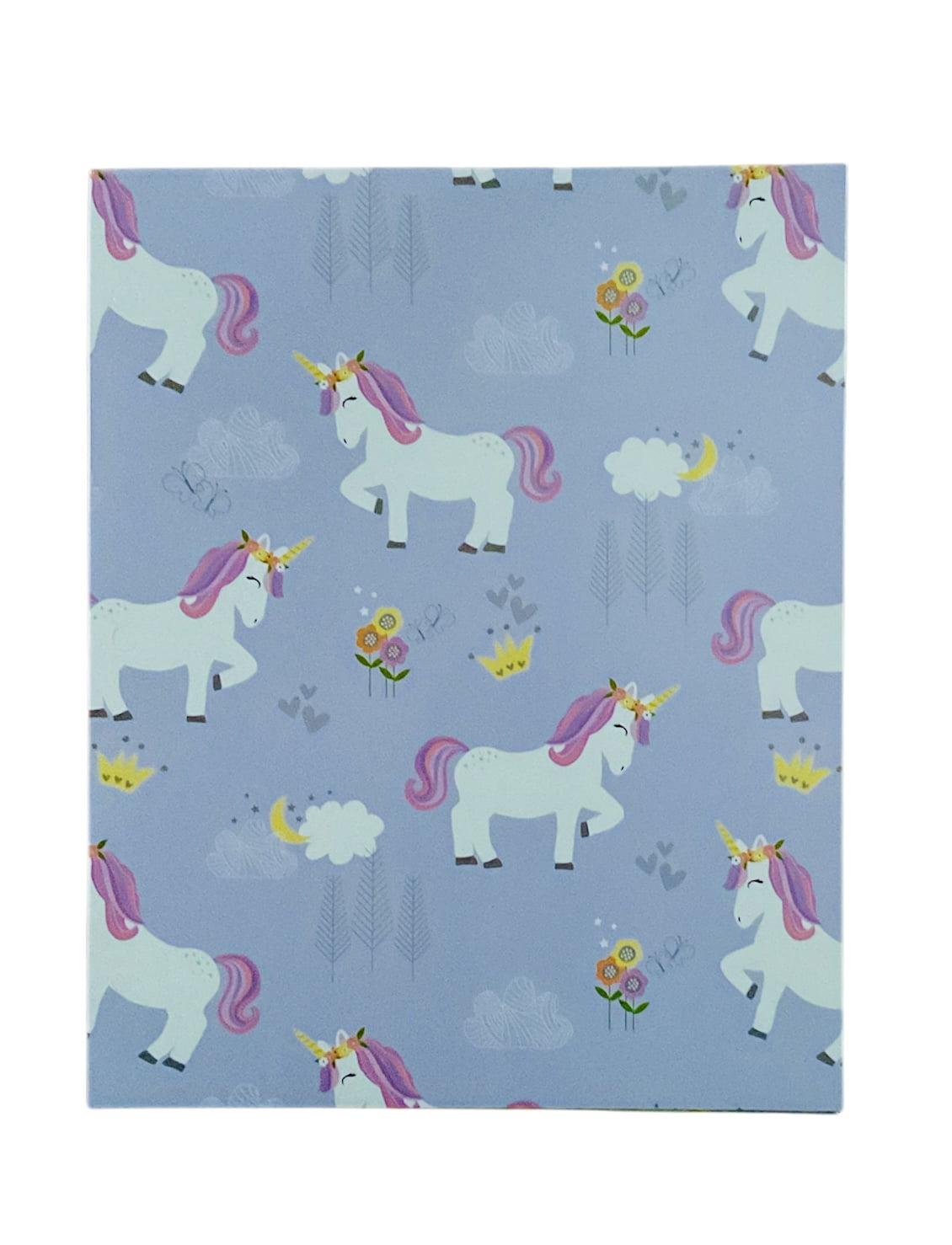 Back to School 2 Pocket Folders Portfolios Designs include Unicorns, Rainbows, Butterflies and Flowers  Set of 4 Elementary Grade School