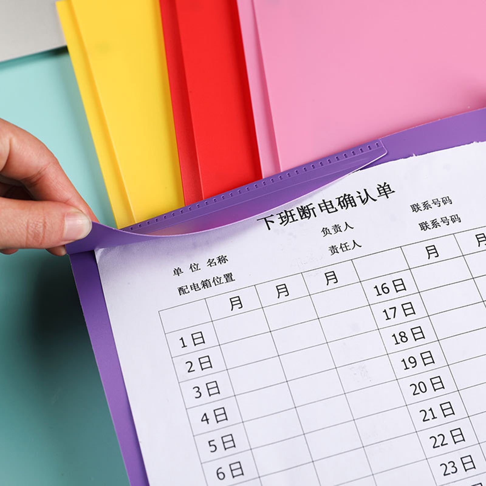 Plastic Folders with Pockets, Colored Two Pockets folders for Docments, Poly Folders Holds, 2 Pocket Poly Folders for School, Home or Office